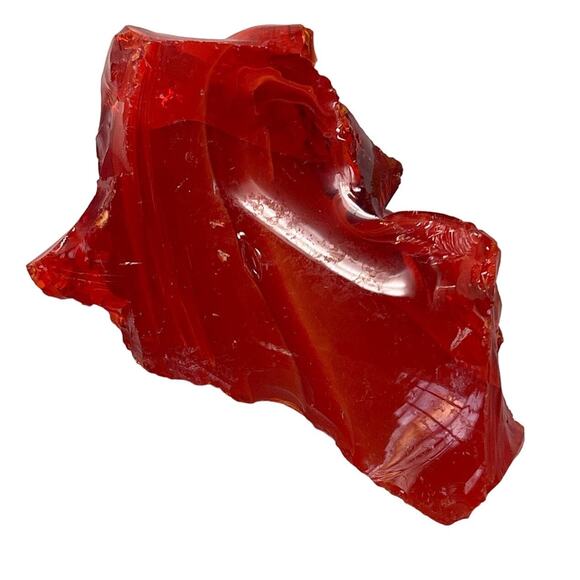 Ruby Red Cranberry and Amberina Multicolor Slag Glass Cullet #SM2371 - Picture 3 of 6